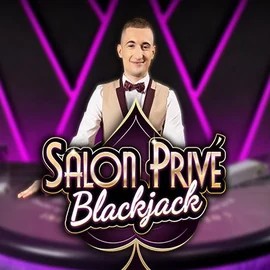 Blackjack Salon Privé slot visual from Ezugi available on uspins.eu