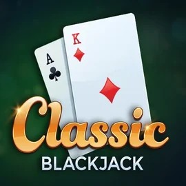 Classic Blackjack slot logo by Red Tiger Gaming at Uspin Casino