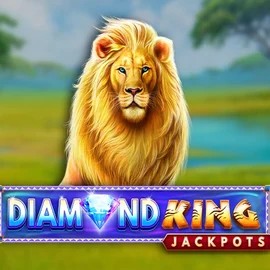 Diamond King Jackpots game by SpinPlay Games – logo hosted on Uspin Casino