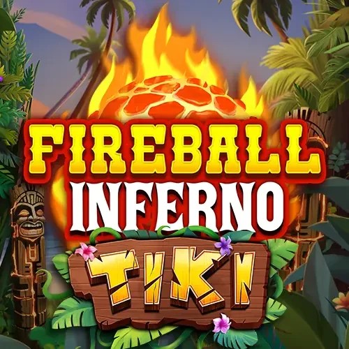 Fireball Inferno Tiki by NetEnt, showcased at uspins.eu – game logo