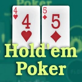 Hold em Poker slot logo by OneTouch Games at Uspin Casino