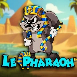 Le Pharaoh slot logo by Hacksaw Gaming at Uspin Casino