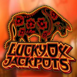 Lucky Ox Jackpots slot logo by Rival at Uspin Casino