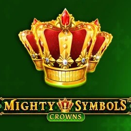 Mighty Symbols Crowns slot logo by Wazdan at Uspin Casino