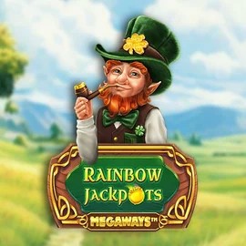 Rainbow Jackpots Megaways slot visual from Red Tiger Gaming available on uspins.eu