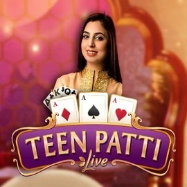 Teen Patti online game logo by Evoplay on uspins.eu