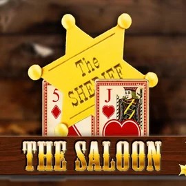 The Saloon slot logo by WorldMatch at Uspin Casino