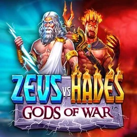 Zeus vs Hades: Gods of War slot logo by Pragmatic Play at Uspin Casino